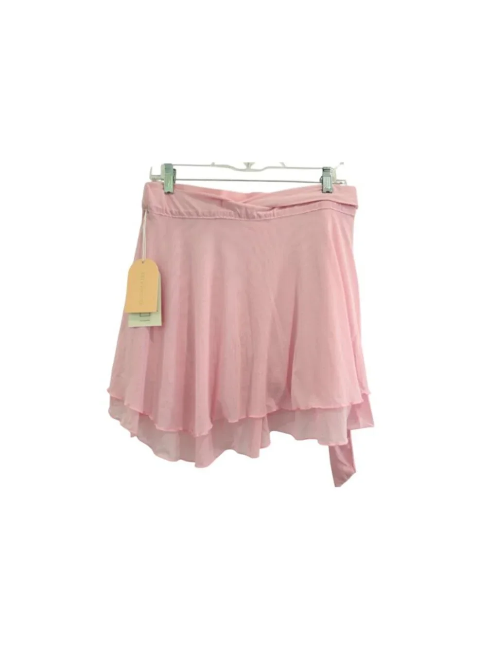 NWT Blogilates Dance Studio Wrap Skort Sz XL Pink Balletcore Activewear Layered - Picture 3 of 7